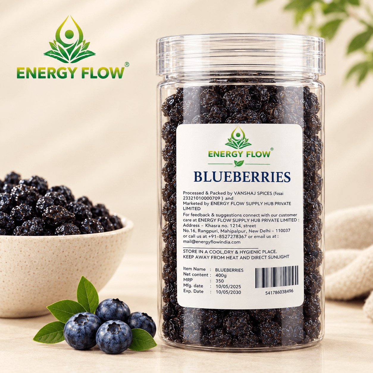 Dried Blueberries